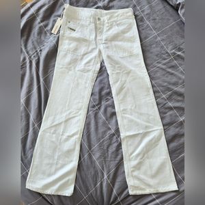 Vintage Diesel Wide-Leg Jeans in White (size 28, BNWT)